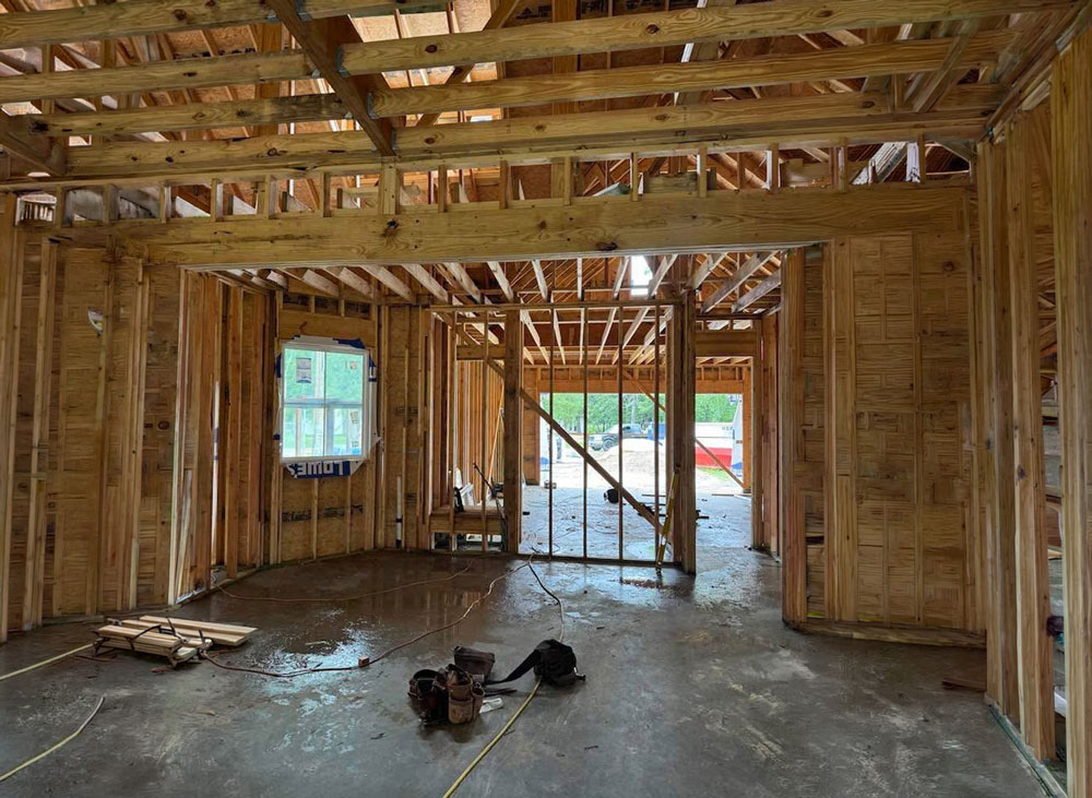 In-progress construction highlighting JM Drywall contractor craftsmanship and residential drywall services